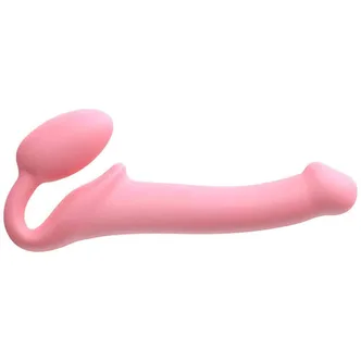 Гибкий страпон Strap-on-me Semi-Realistic M, розовый