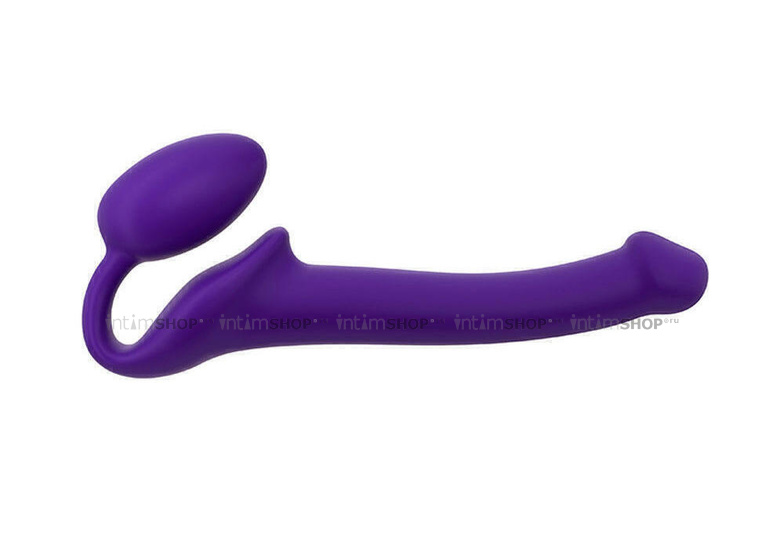 Гибкий страпон Strap-on-me Semi-Realistic S фиолетовый