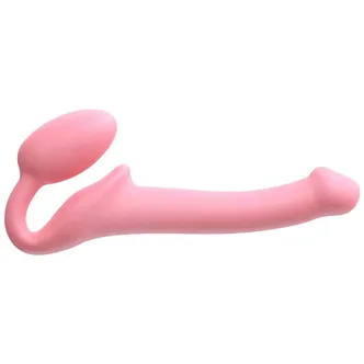Гибкий страпон Strap-on-me Semi-Realistic S, розовый