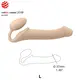 Гибкий страпон Strap-on-me Semi-Realistic L, телесный