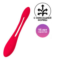 Гибкий вибратор с фиксацией формы Satisfyer Elastic Joy, красный