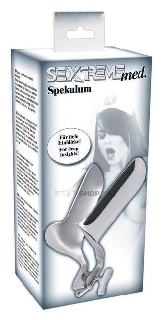 Гинекологическое зеркало расширитель металлическое Vaginalspekulum Sextreme от IntimShop