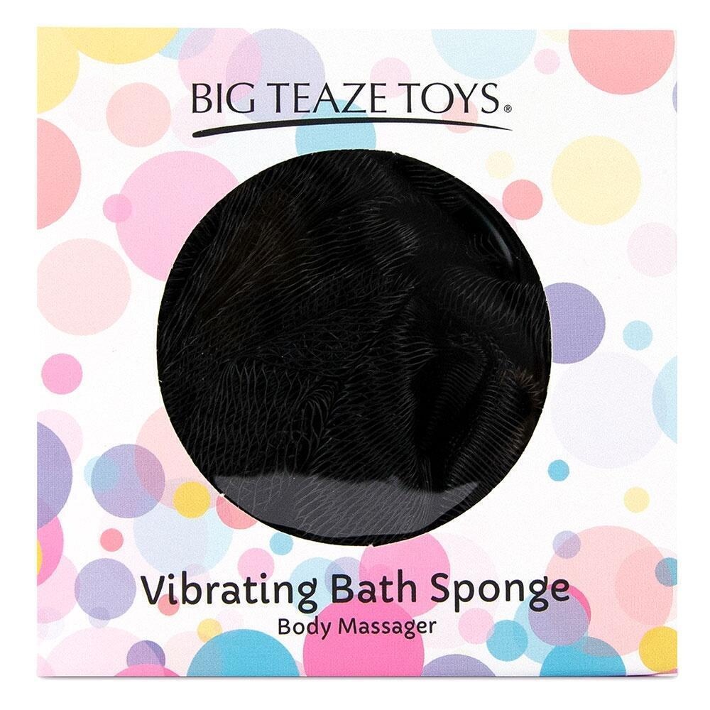 Губка для ванны с вибропулей Big Teaze Toys Bath Sponge Vibrating, черный