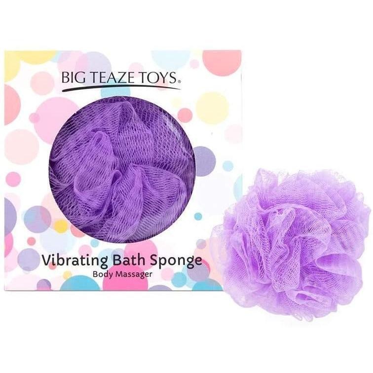 Губка для ванны с вибропулей Big Teaze Toys Bath Sponge Vibrating, фиолетовый
