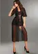 Халатик Livia Corsetti Fuksja dressing gown, черный, S