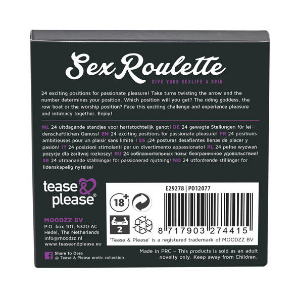 Настольная игра Tease&Please Sex Roulette Kamasutra