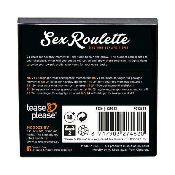Настольная игра Tease&Please Sex Roulette Naughty Play
