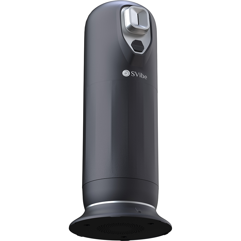 Фрикционный вибромастурбатор SVibe Ikon Jet с нагревом, черный