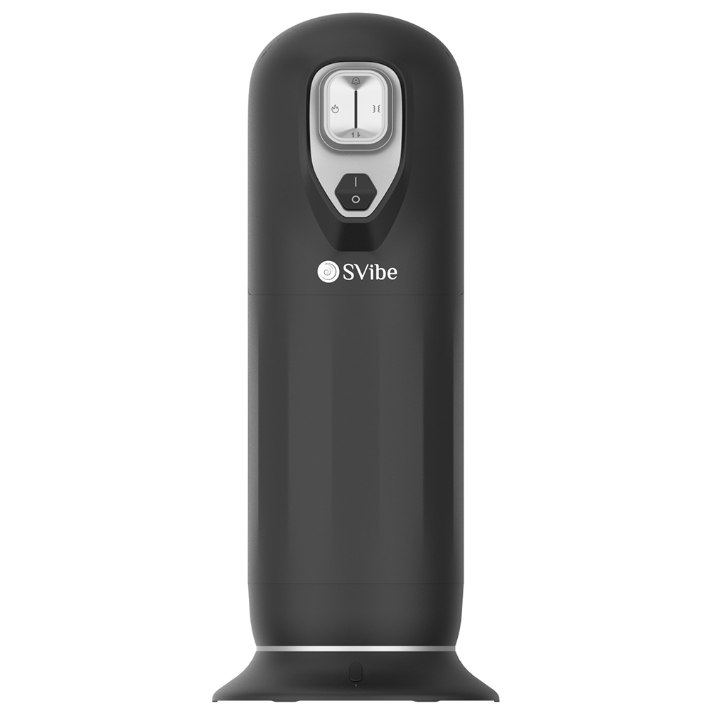 Фрикционный вибромастурбатор SVibe Ikon Jet с нагревом, черный