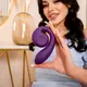 Вагинально-клиторальный вибратор SVibe Gizi, фиолетовый