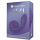 Вагинально-клиторальный вибратор SVibe Gizi, фиолетовый