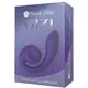 Вагинально-клиторальный вибратор SVibe Gizi, фиолетовый