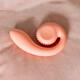 Вагинально-клиторальный вибратор SVibe Gizi, персиковый