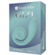 Вагинально-клиторальный вибратор SVibe Gizi, бирюзовый