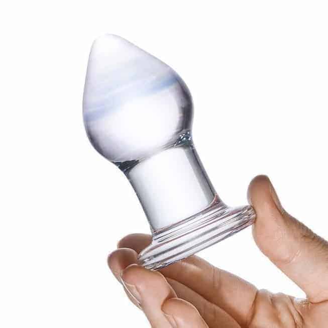 Стеклянная пробка Glas Intruder 12.5 см, черная GLAS-31 - Glas - Анальные пробки - Купить