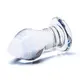 Анальная пробка Glas Amethyst Rain, бесцветная