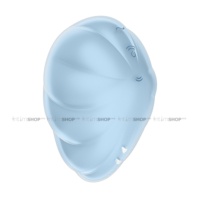 Клиторальный стимулятор с вибрацией Satisfyer Cloud Dancer, голубой - фото 5