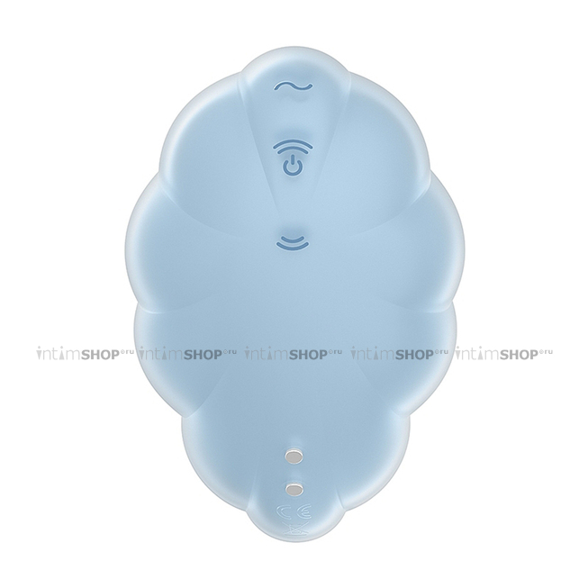 Клиторальный стимулятор с вибрацией Satisfyer Cloud Dancer, голубой - фото 6
