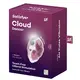 Вакуумный стимулятор клитора с вибрацией Satisfyer Cloud Dancer, красно-белый
