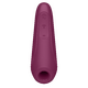Вакуумный стимулятор клитора с вибрацией Satisfyer Curvy 1+, бордовый