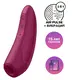 Вакуумный стимулятор клитора с вибрацией Satisfyer Curvy 1+, бордовый