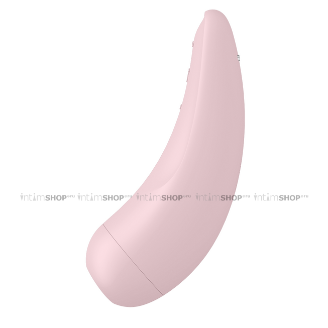 Клиторальный стимулятор с вибрацией Satisfyer Curvy 2+, розовый от IntimShop