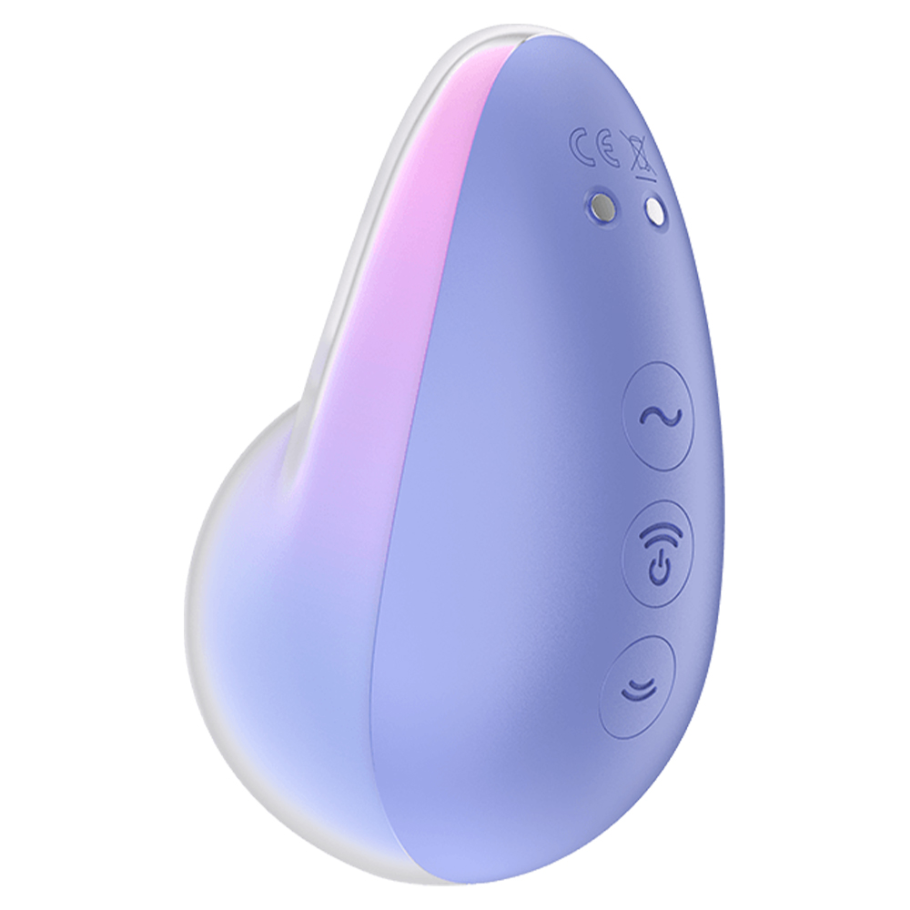 Вакуумный стимулятор клитора с вибрацией Satisfyer Pixie Dust, фиолетово-розовый