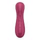 Вакуумный стимулятор клитора с вибрацией Satisfyer Pro 2 Liquid Air Connect App, бордовый