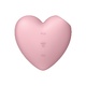 Вакуумный стимулятор клитора с вибрацией Satisfyer Cutie Heart, розовый