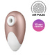 Вакуумный стимулятор клитора Satisfyer Pro Deluxe Next Generation, нежно-розовое золото