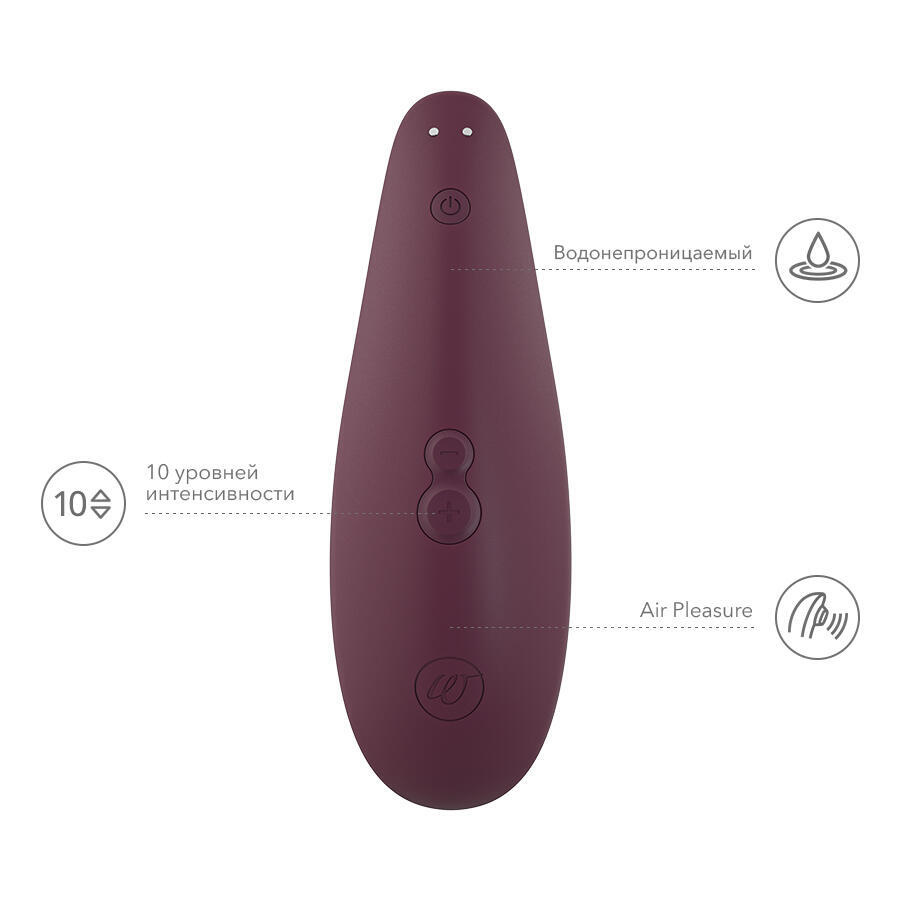 Вакуумный стимулятор Womanizer Classic 2, бордовый