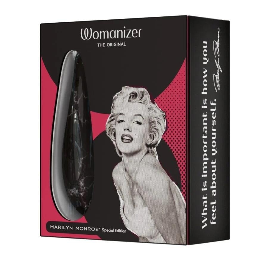 Вакуумный стимулятор клитора Womanizer Marilyn Monroe™ Special Edition, черный