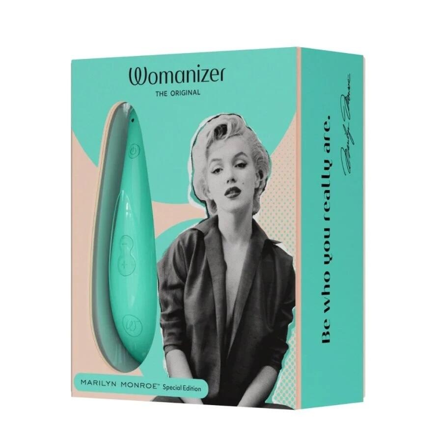 Вакуумный стимулятор клитора Womanizer Marilyn Monroe™ Special Edition, мятный