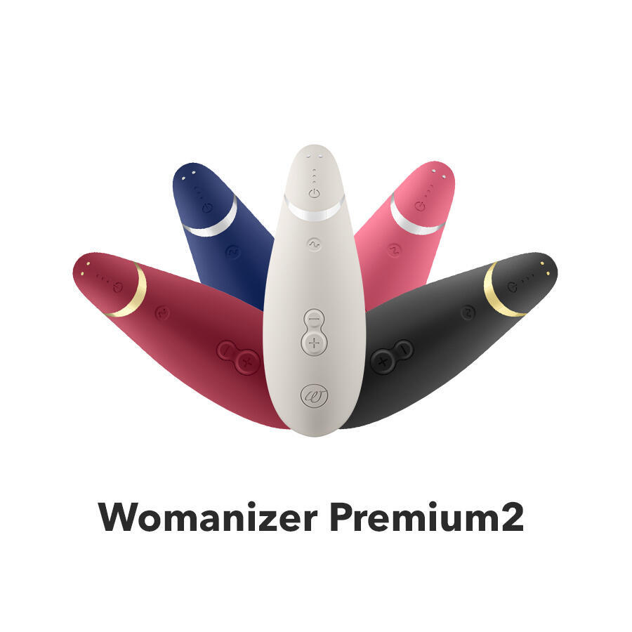 Вакуумный стимулятор клитора Womanizer Premium 2, бордовый