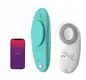 Клиторальный вибратор We-Vibe Moxie в трусики с пультом ДУ, бирюзовый