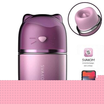 Вибростимулятор функцией всасывания и подвижным язычком Svakom Klitty, сиреневый