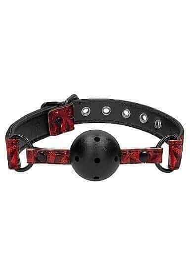 Кляп-шарик Shots Luxury Breathable Ball Gag, черный от IntimShop