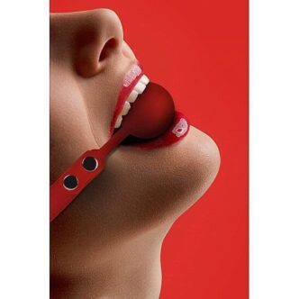 Кляп-шарик Shots Silicone Ball Gag, красный