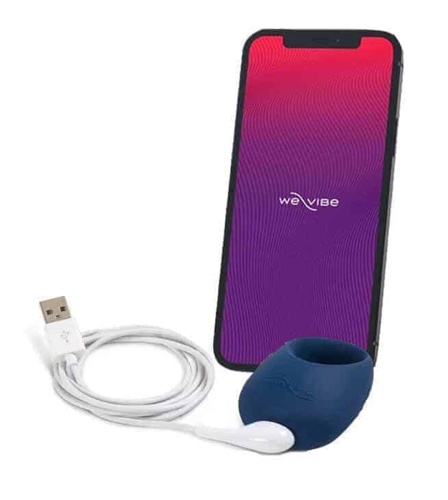 Виброкольцо We-Vibe Pivot, синее