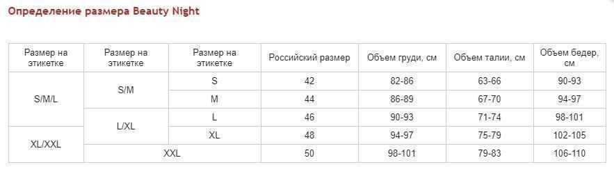 Комплект Beauty Night Diamond S/M, черный