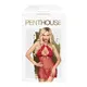 Комплект беби-долл и трусики Penthouse Libido Boost, красный, L/XL