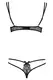 Комплект кружевной с лентами Obsessive Intensa, L\XL