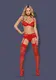 Комплект Obsessive Heartina, L\XL