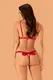 Комплект Obsessive Rubinesa бюстгальтер и трусики L/XL, красный