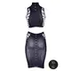 Комплект топ и юбка Shots Le Desir Shade Kala XS/XL, черный