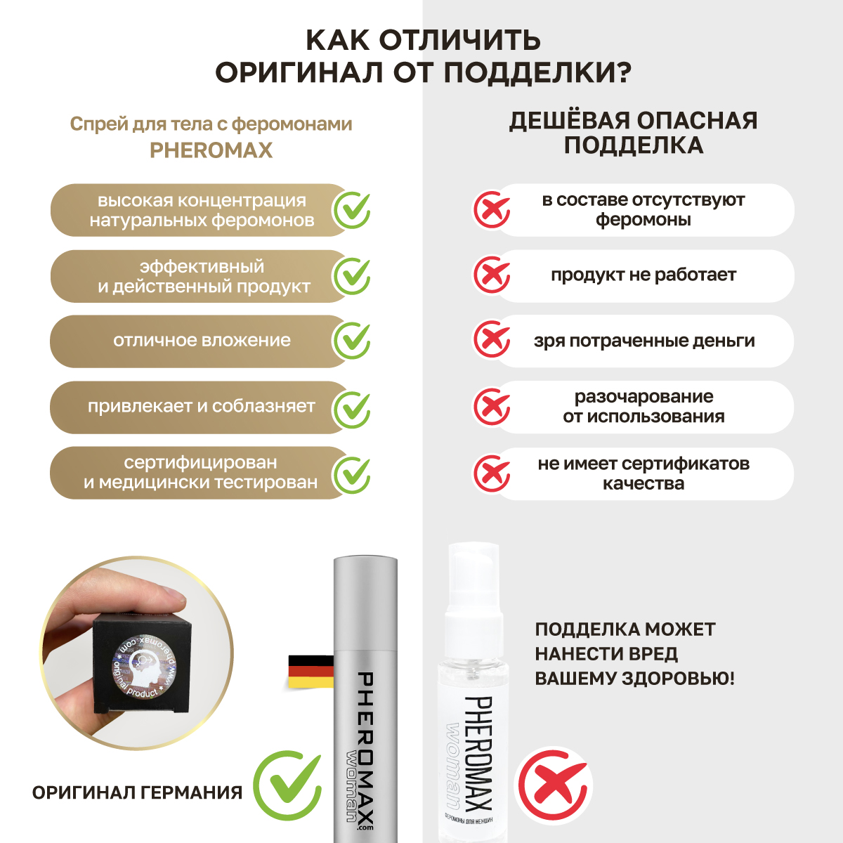 Концентрат феромонов для женщин Pheromax, 14 мл