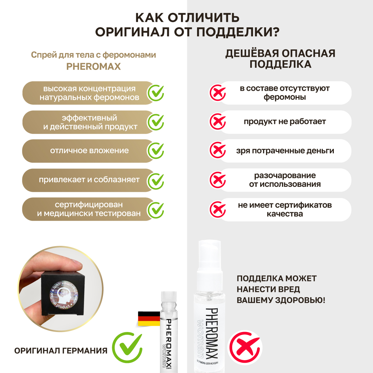 Концентрат феромонов для женщин Pheromax, 1 мл