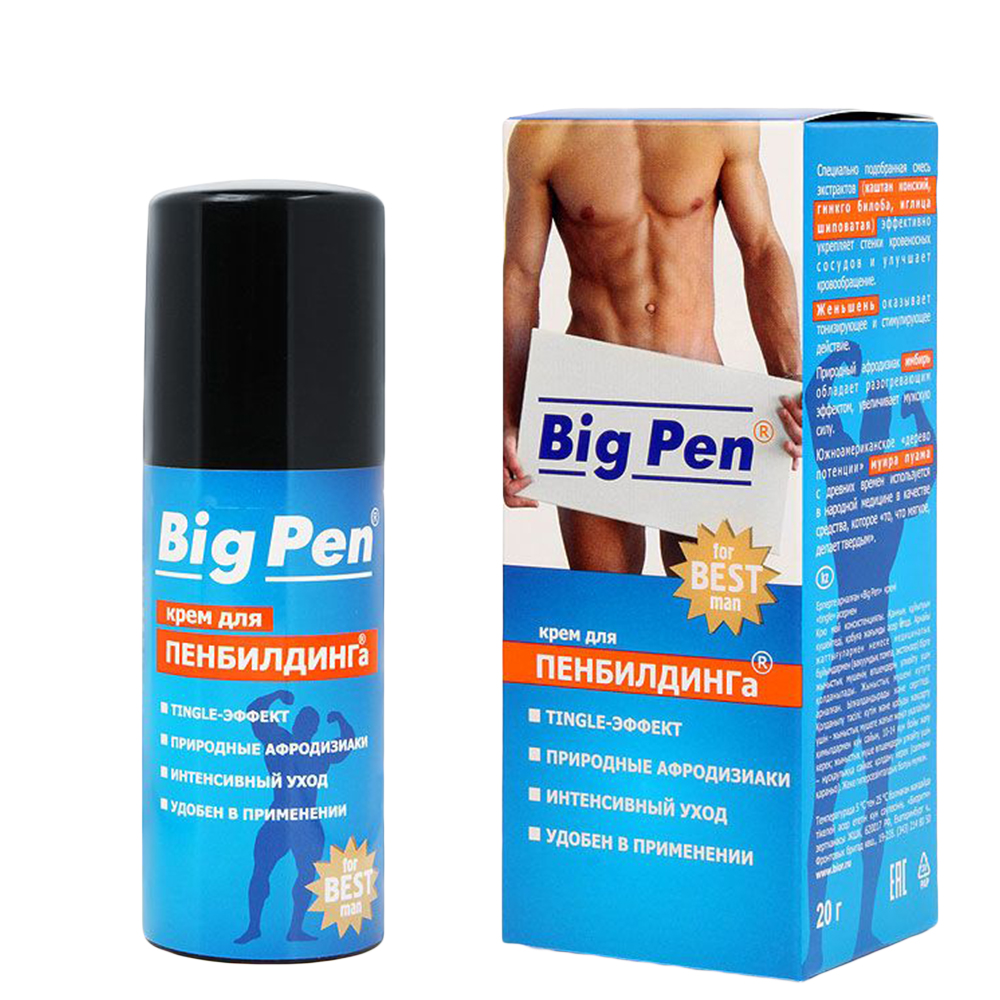Крем для увеличения члена Bioritm Big Pen, 20 мл