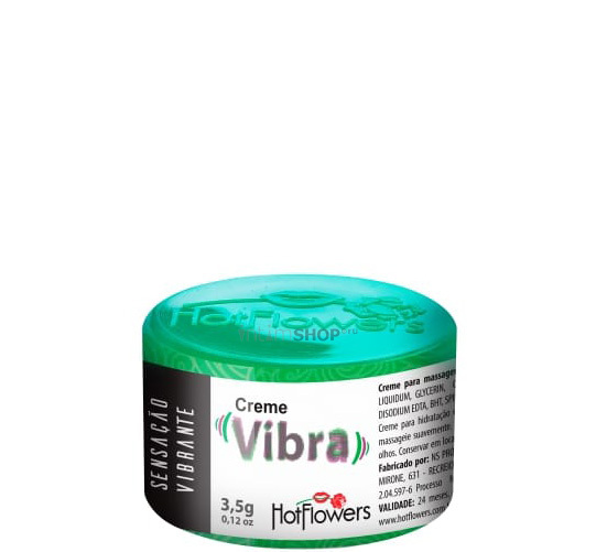 Возбуждающий крем с эффектом жидкого вибратора HotFlowers Vibra, 3.5 г - фото 1