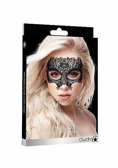 Кружевная маска ручной работы Shots Princess Black Lace, черный от IntimShop